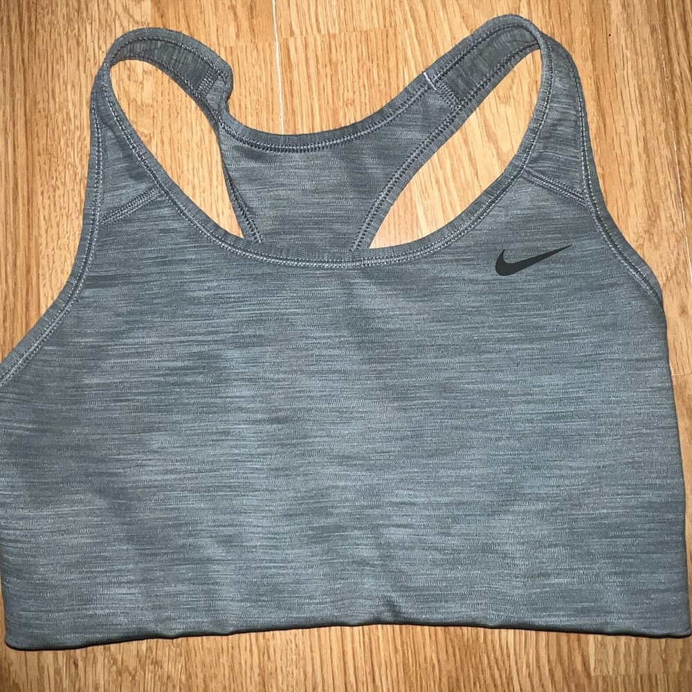 Nike Dri-FIT Heather Gray Sports Bra
